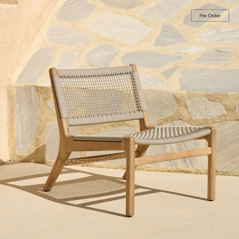 Jack Woven Outdoor Lounge Chair | Beige (63cm)