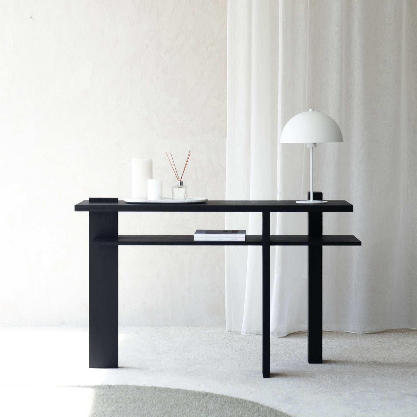 Abstract Console Abstract Console | Teak - Black (133cm) – Originals Furniture