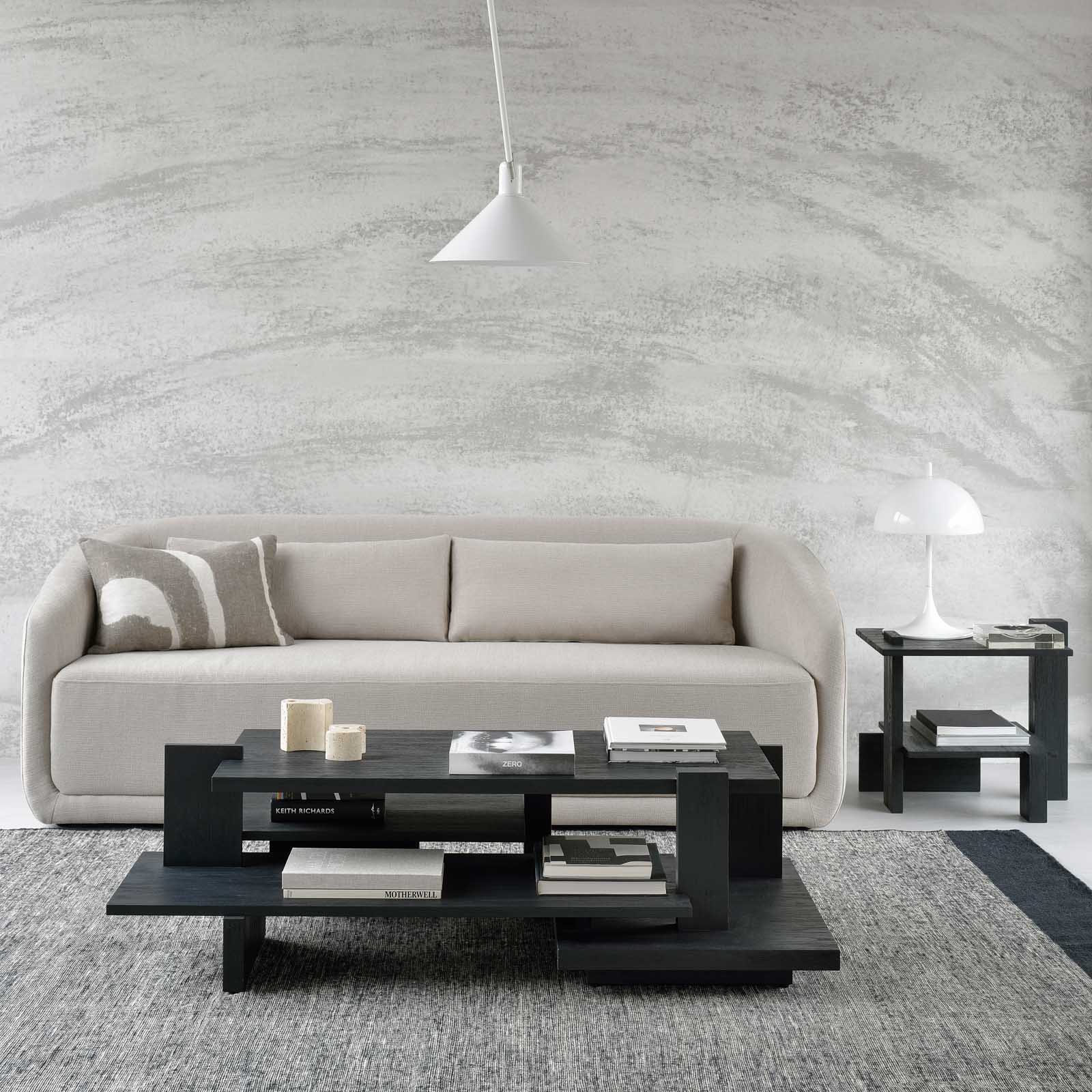 Abstract Coffee Table | Teak - Black – Originals Furniture