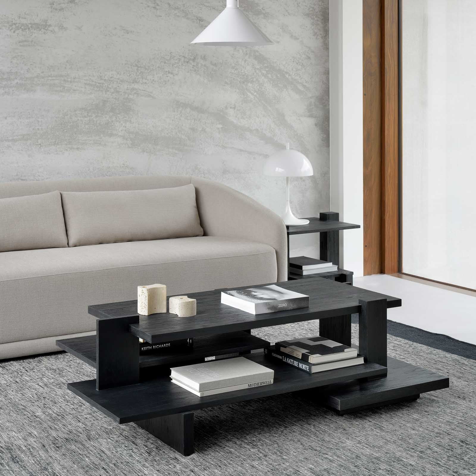 Abstract Coffee Table | Teak - Black – Originals Furniture
