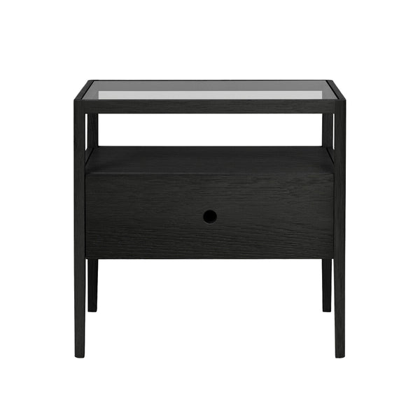 Spindle Bedside Table | Oak Black