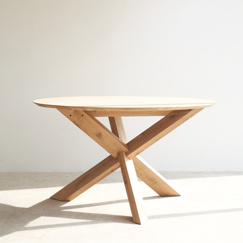 Ethnicraft circle oak dining table | Originals Furniture Singapore