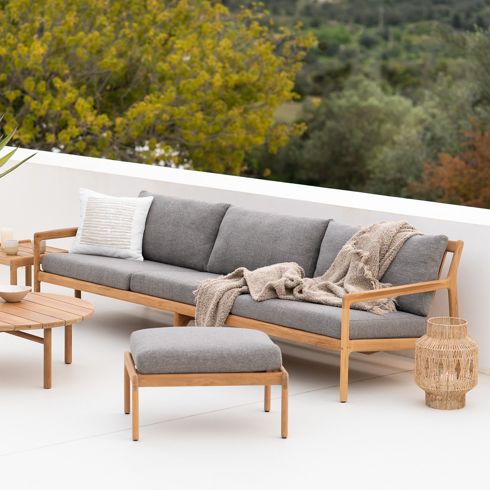 Jack Outdoor Sofa | 3 Seater - Mocha (265cm) – Originals Furniture