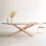 Ethnicraft mikado oval oak dining table - Originals Furniture Singapore