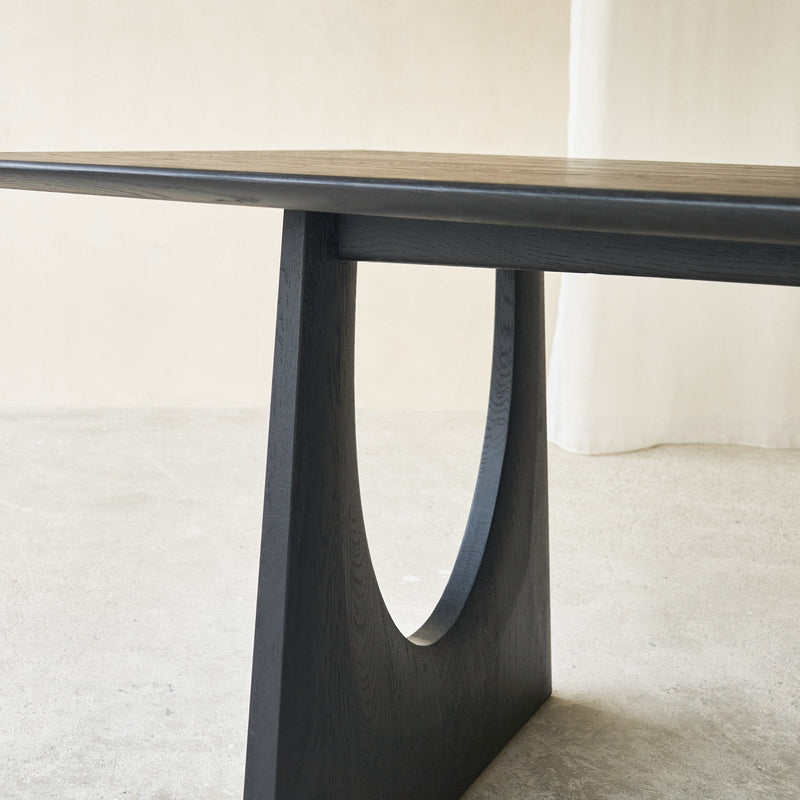 Geometric Dining Table | Oak - Black