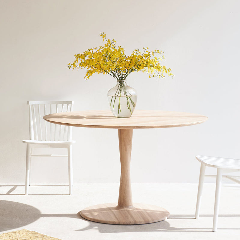 Torsion Round Dining Table | Oak (127cm)