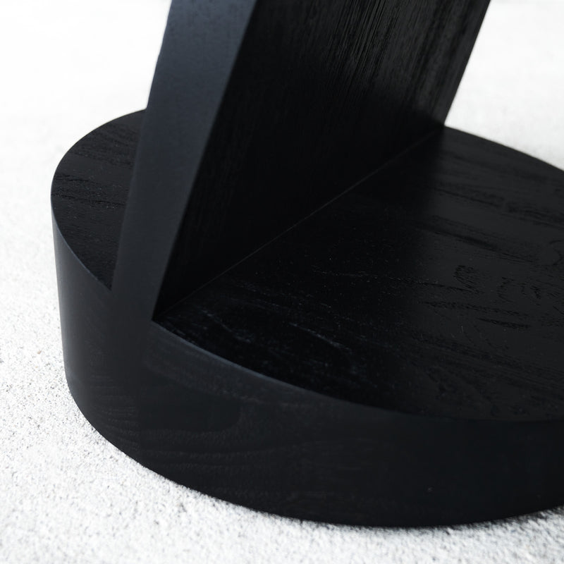 Ethnicraft Oblic Side Table Teak Black from Originals Furniture Singapore