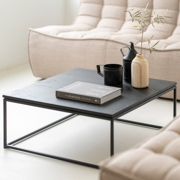 Thin Coffee Table | Black Oak