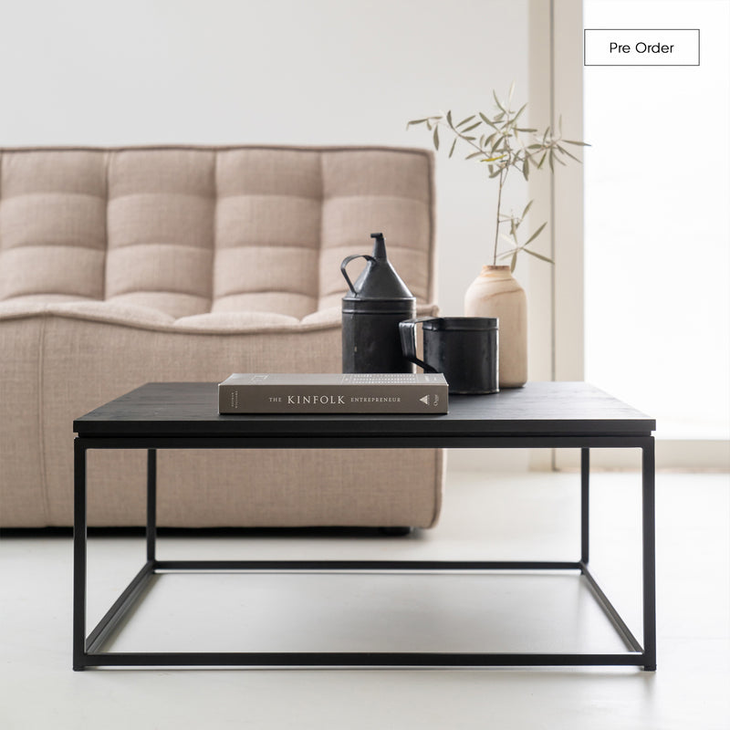 Thin Coffee Table | Black Oak