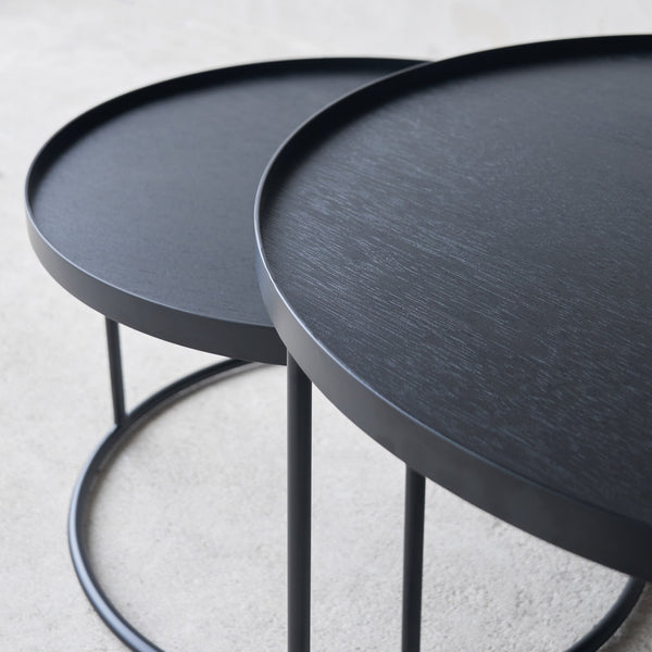 Tray Coffee Round Table Set | Small/Large (62cm)