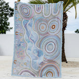 Cotton Throw | Blue Ocean (220cm)