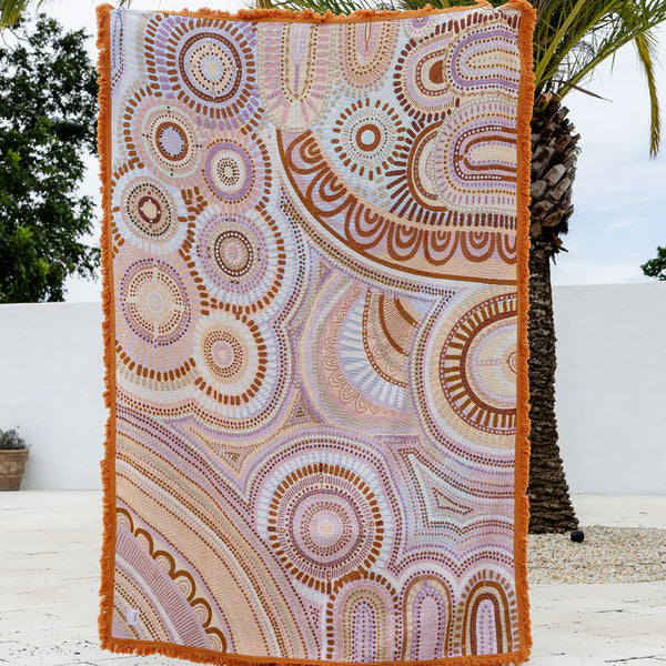 Cotton Throw | The Sun and the Seven Sisters (220cm)