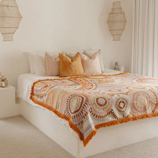 Cotton Throw | The Sun and the Seven Sisters (220cm)