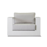 Hayman Outdoor Armchair | White Frame - Grey (100cm)