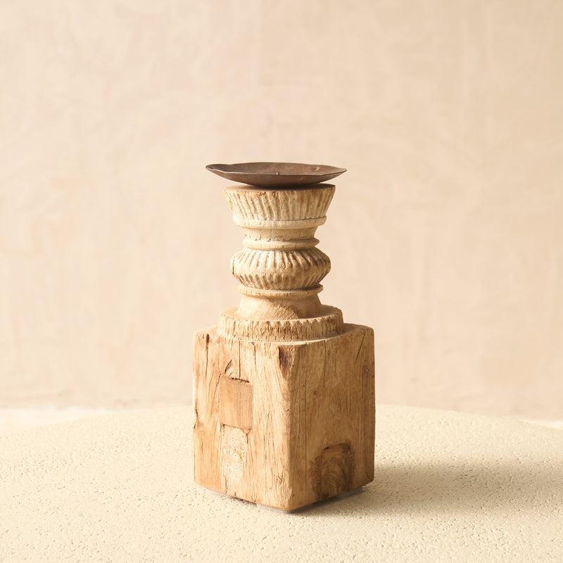 Wooden Candle Stand C