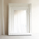 No. 5 | Vintage Carved Mirror - White