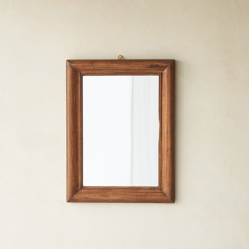 Vintage Teak Mirror | Natural