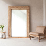 Vintage Carved Mirror | Natural