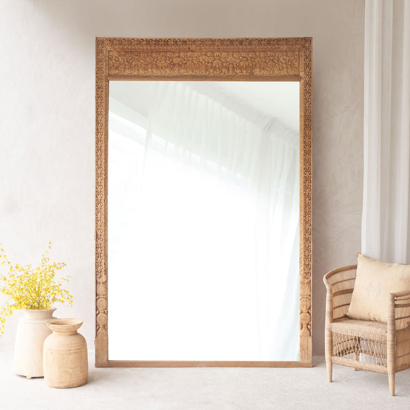 Vintage Carved Mirror | Natural No. 2