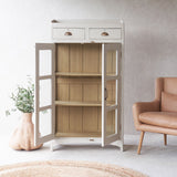 Vintage Large Cabinet with Drawers | Fog