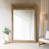 Vintage Carved Teak Mirror