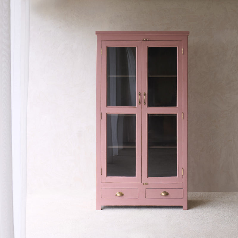 Vintage Large Cabinet | Dusty Pink