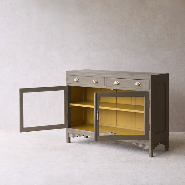 Vintage Teak Sideboard with 2 Drawers | Eucalyptus