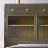Vintage Teak Sideboard with 2 Drawers | Eucalyptus