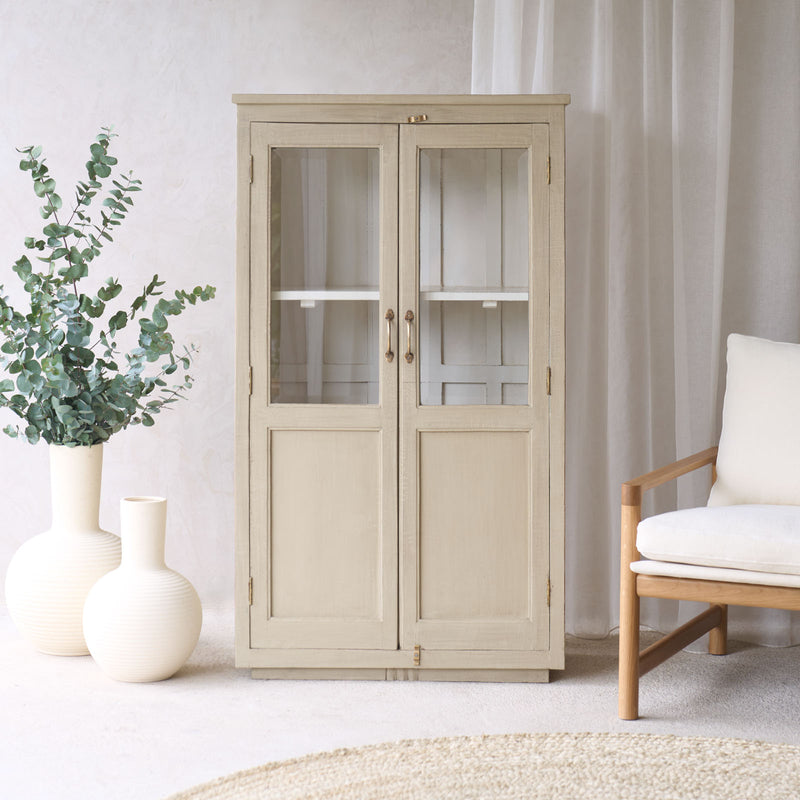 Vintage Medium Cabinet | Linen