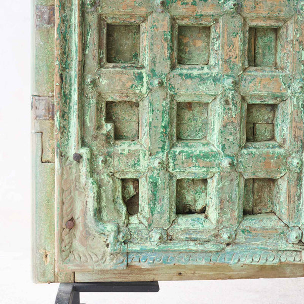 Vintage Teak Door | Rustic Green
