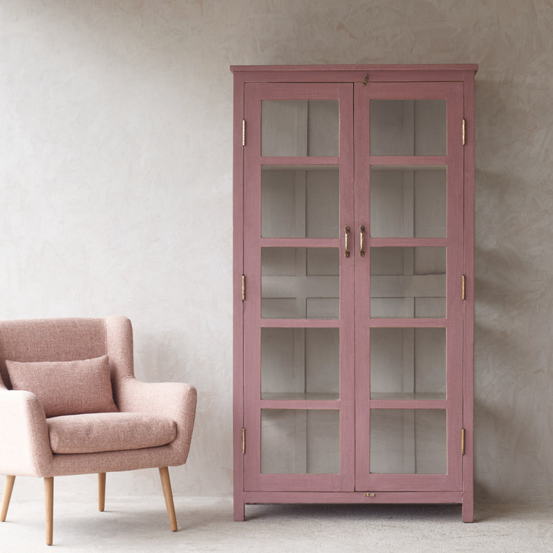 Vintage Large Cabinet | Dusty Pink