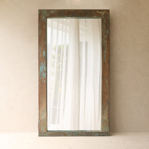 Vintage Teak Mirror | Natural