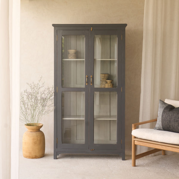 Vintage Large Cabinet | Charcoal