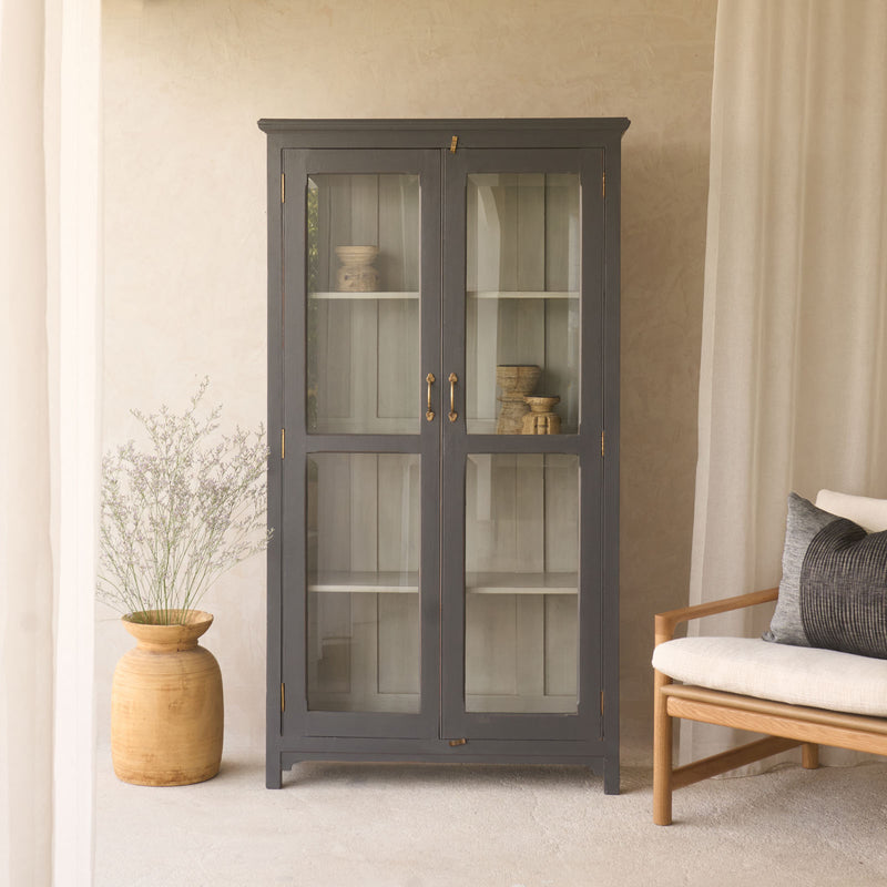 Vintage Large Cabinet | Charcoal