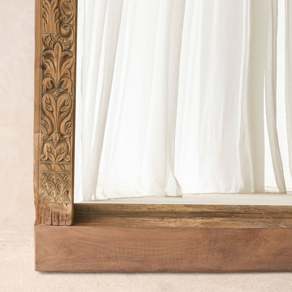 Vintage Teak Mirror | Natural