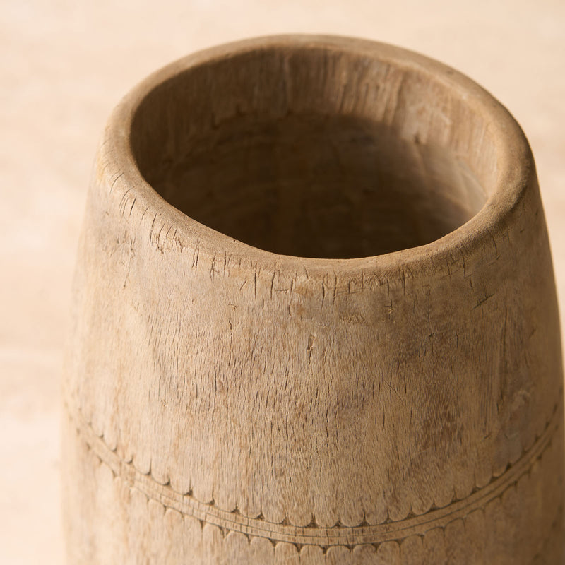 Vintage Wooden Pot