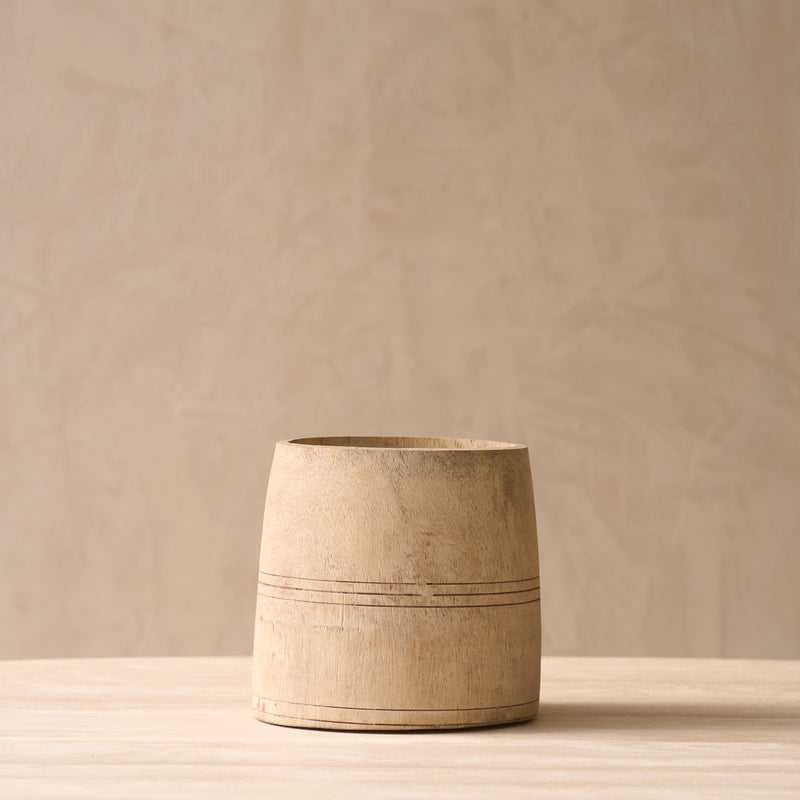 Vintage Wooden Pot
