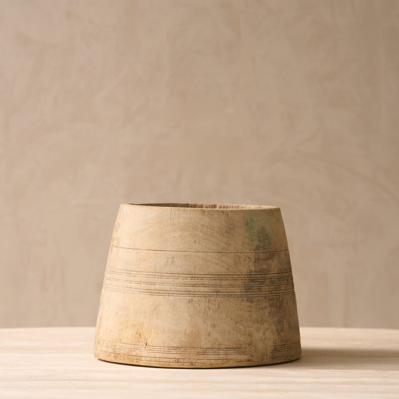 Vintage Wooden Pot