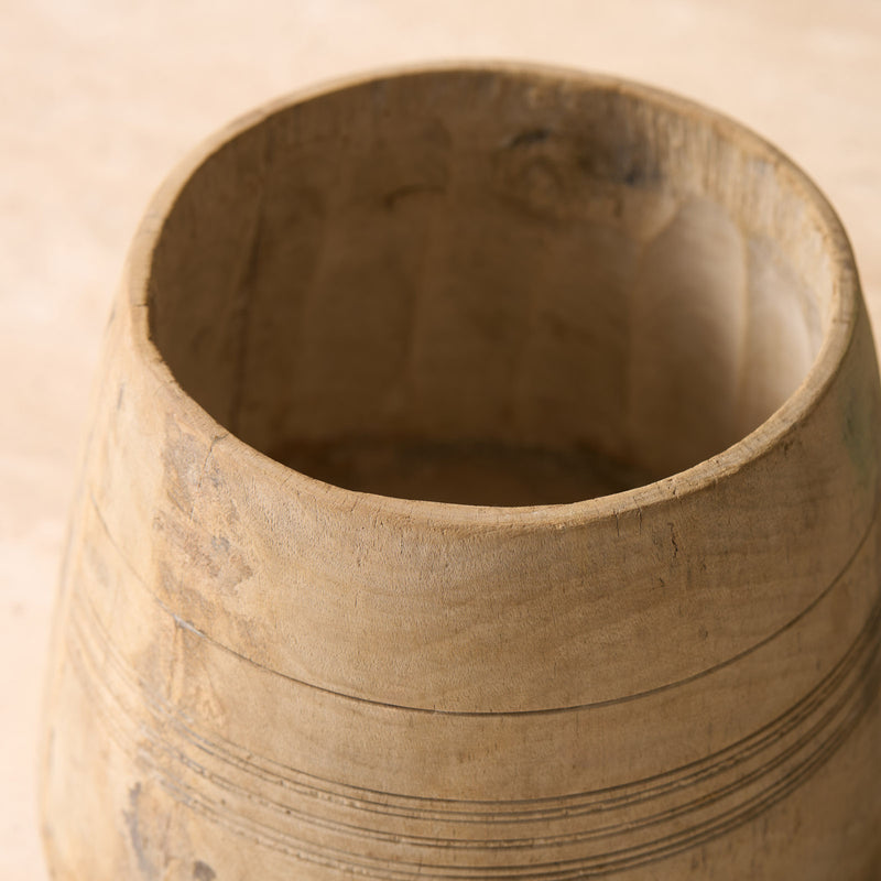Vintage Wooden Pot