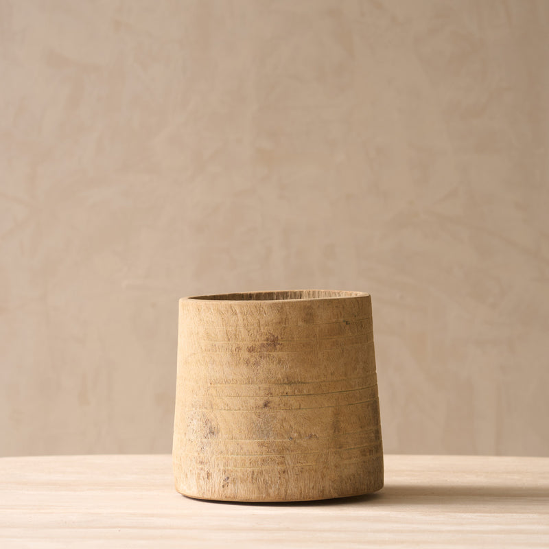 Vintage Wooden Pot