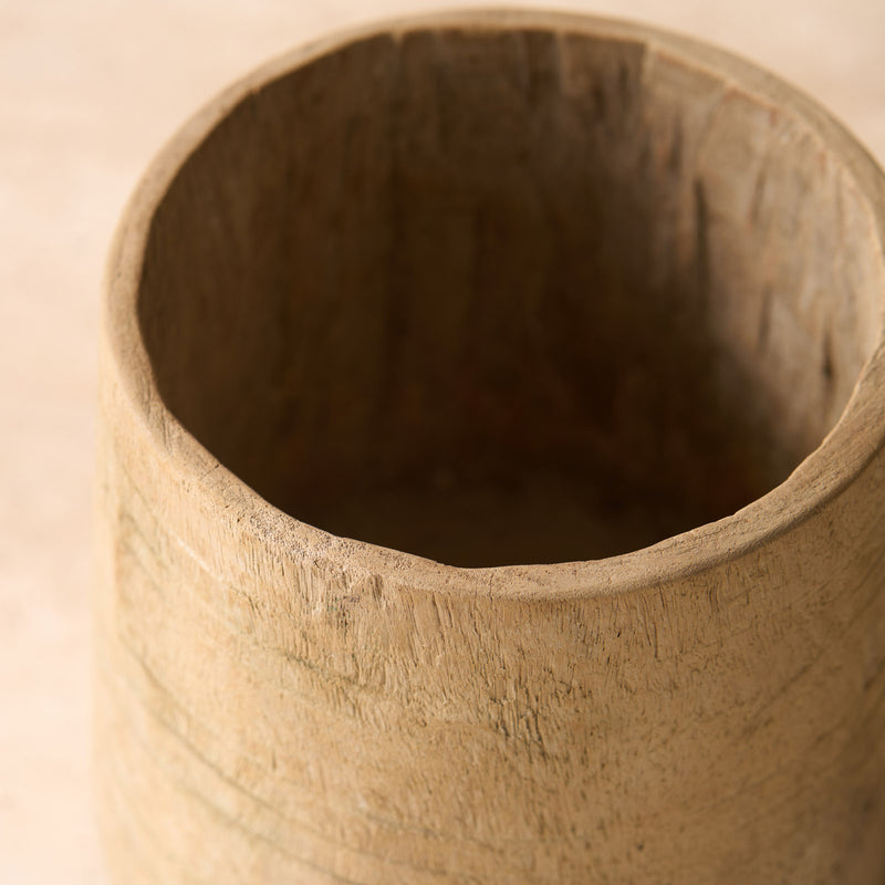 Vintage Wooden Pot