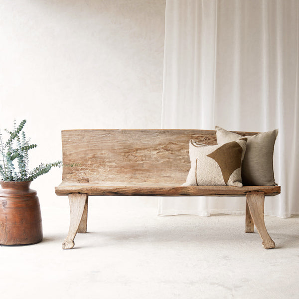 Primitive Large Bench | Teak - Whitewash (161cm)