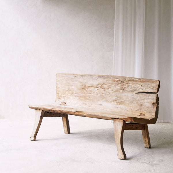 Primitive Large Bench | Teak - Whitewash (161cm)