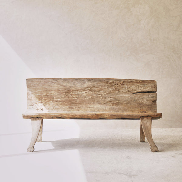 Primitive Large Bench | Teak - Whitewash (161cm)