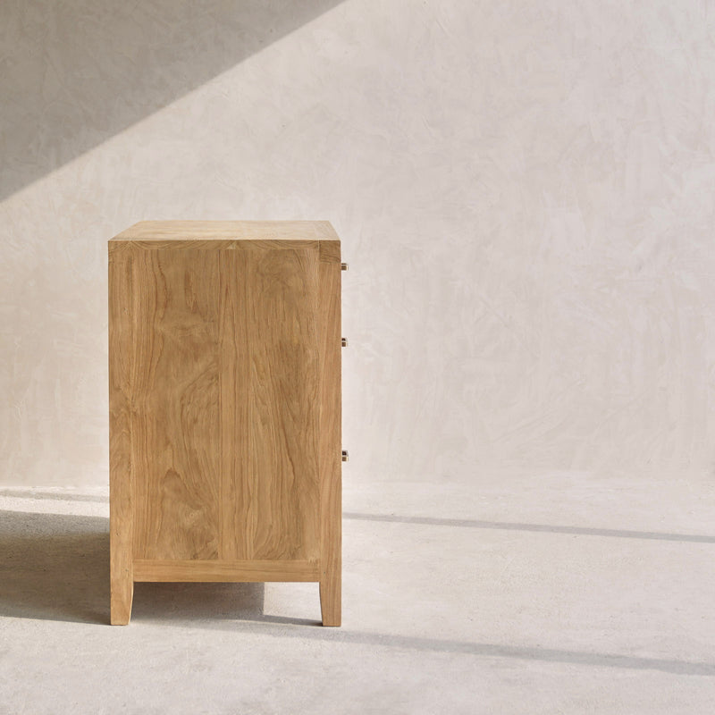 Ledge Chest of Drawers | Old Teak - Natural