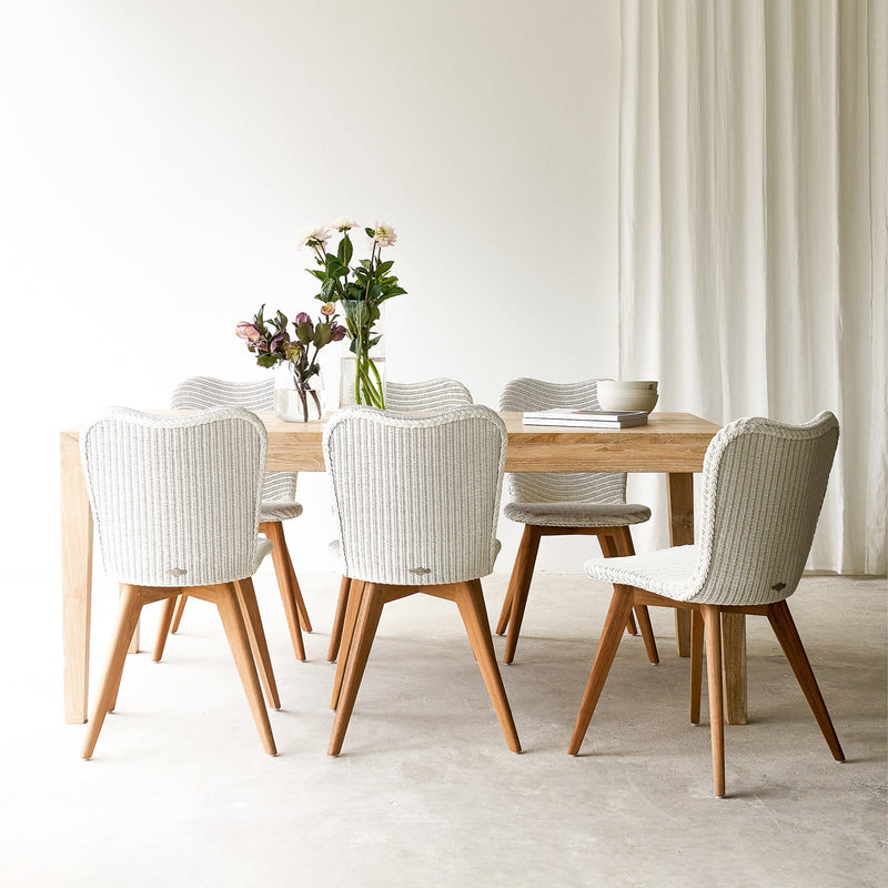 Catalina Teak Java Dining Table | Whitewash