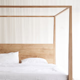 Java four poster teak bed frame in natural | Originals Furniture Singapore