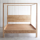 Java four poster teak bed frame in natural | Originals Furniture Singapore