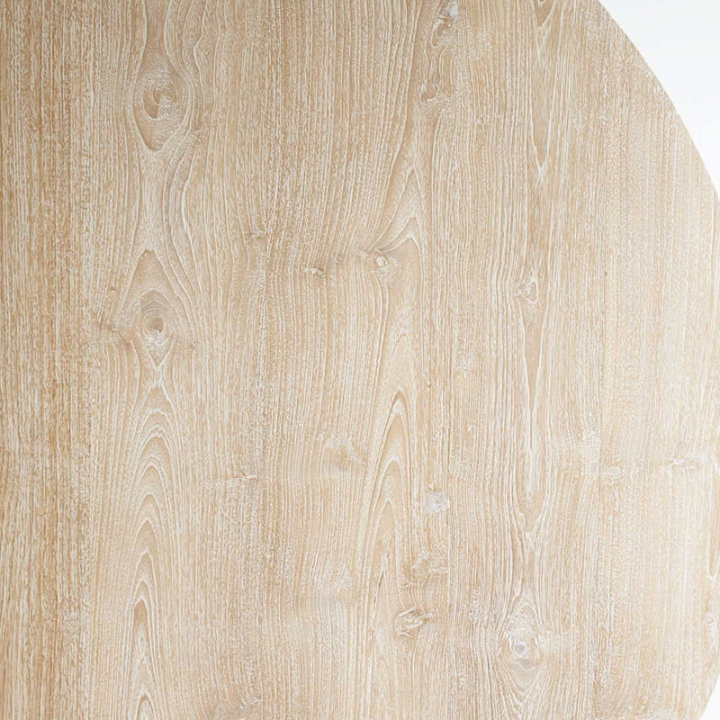Java teak round dining table in whitewash - Originals Furniture Singapore