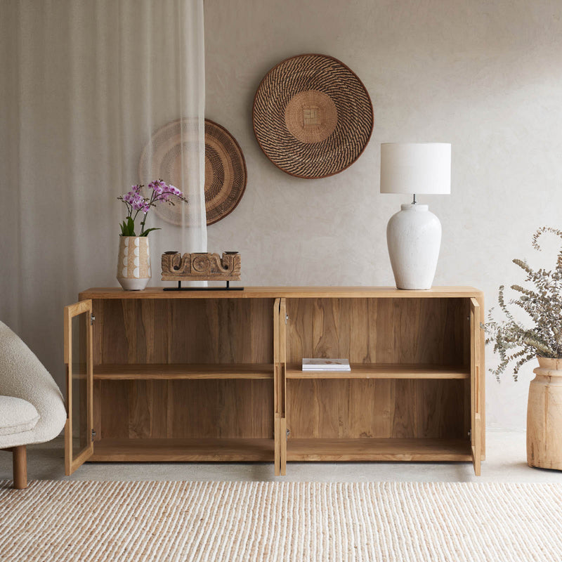 Bromo Sideboard | 4 Glass Doors